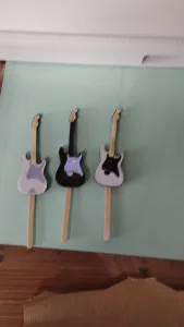 Guitar "shape" for applying vinyl.