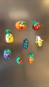 Fruit and vegetable magnets