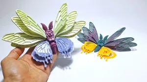 Aurora Winged Moth (stl/3mf files)