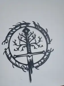 lord of the rings wall decoration.