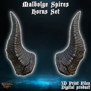 Fantasy Tiefling Malbolge Spires Cosplay Horns Baldurs Gate