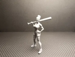 Street Brawler – Action Girl with Baseball Bat