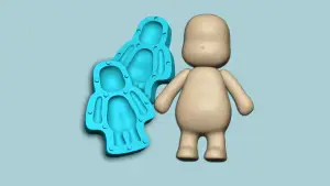 Character Biscuit Mold A02 - Body Parts Chibi