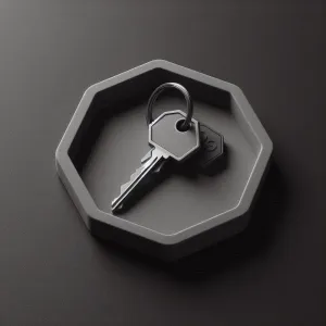 Octagonal Key Tray – Simple Elegance for Your Essentials