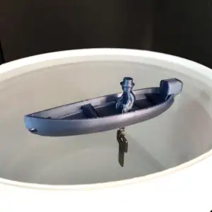 Fisherman Keychain Floating Boat - Key Saver