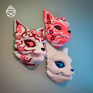 Kitsune Wall Mask