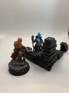 Ruined corner wall - scatter terrain