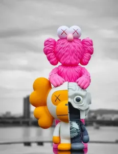 Kaws BFF x Bape Milo Fan Art Toy