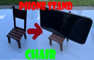 Stand, phone holder, chair