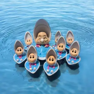 Alice au pays des merveilles, petite huitre figurine