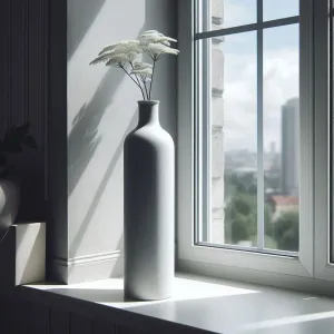 Minimalist Design tube vase "bottle neck"
