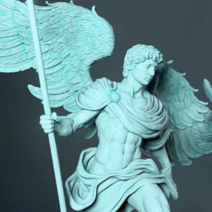 Archangel Sculpture – Archangel Defeating a Demon ✨👼🔥 – Ma