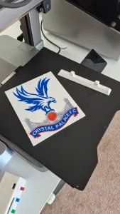 Crystal Palace wall or window Logo plaque with stand
