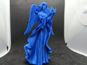 Celestial Guardian: Angel Holding Doves
