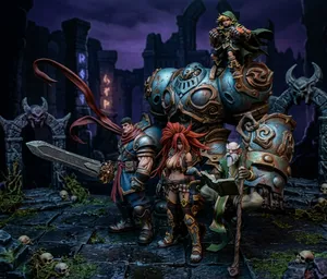 Battle Chasers Ultimate Diorama - 5 Character Statue Pack