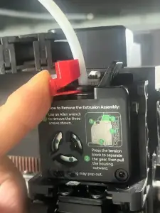 The bowden extruder connector guide for K2 Plus