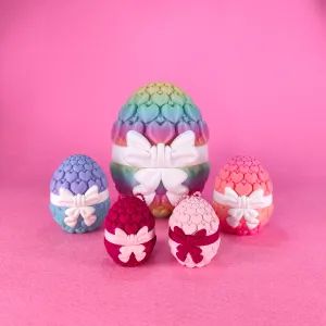 Love Egg Containers with Bow (Sweet Valentine Love Couple)