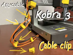 Anycubic Kobra 3 cable clip