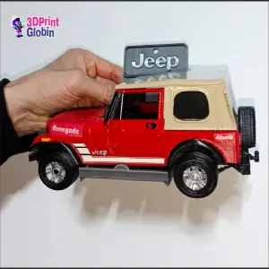 Jeep Willys CJ7 Renegade con Capota Blanda - Incluye Soporte