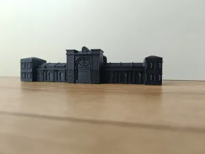 Retro train station