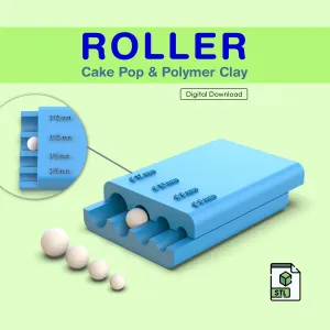 3D Round Shape Roller, 6-8-10-12 mm.