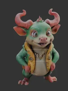 Mischievous Goblin: The Playful 3D-Printed Companion