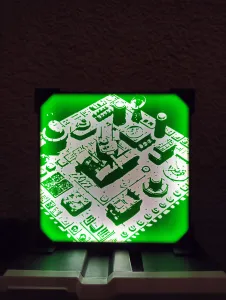 Red Alert Based Lamp With Easy Solution To Change Front !