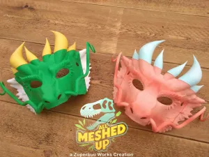 Eastern Dragon Masquerade Masks