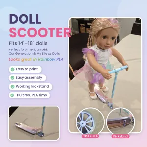 Toy Scooter for Dolls