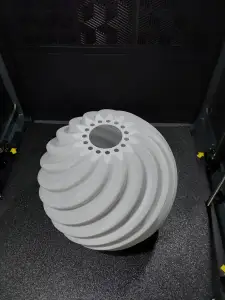 Spiral lampshade for E27 chandelier