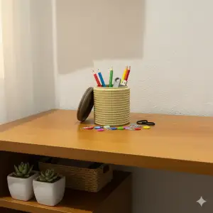 Compact Organizer Jar with Screw Cap – Storage for Small Ite