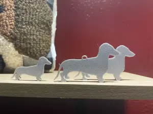 Dachshund Statue and Dachshund Key Chain.