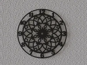 wall clock mandala 7