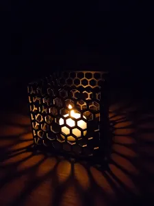 Multifunctional Honeycomb Cube Led Lantern & Desk Organizer