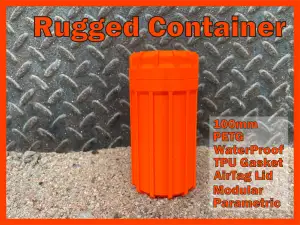 100mm Rugged Container with TPU Gasket