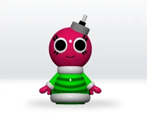 Duck Bobette Dandys World 3D STL Model Fanart