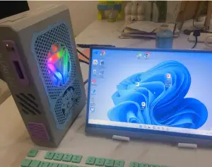 Mini host chassis 17 * 17 motherboard+small 1U power supply