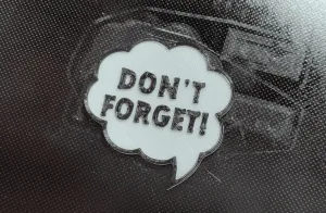 Don`t Forget fridge magnet / No Olvidar imán de Heladera