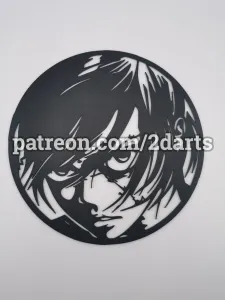 Angry Anime Character Wall Art