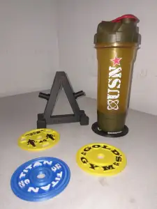 Coaster gym weight plate rack - golds gym 45 LBS