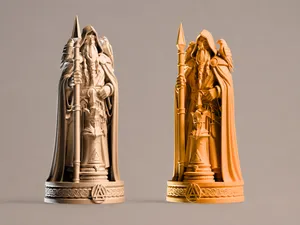 KING ODIN MYTHOLOGICAL CHESS VIKING GODS OF ASGARD STL-3MF