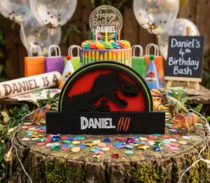🦖 Jurassic Park Name Sign: Dino Decor - [Daniel]