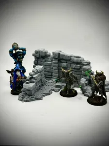 Ruined temple wall - Scatter terrain