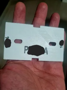 Card to release the shopping cart from the parking lot