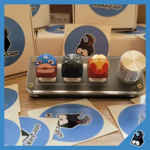 Avengers Keycap - Captain America - Iron man - black panther