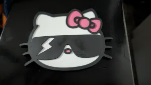 Hello Kitty, colored