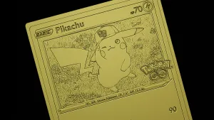 Pikachu Pokemon GO card