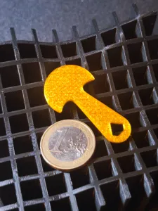 Removable 1-Euro Shopping Cart Key