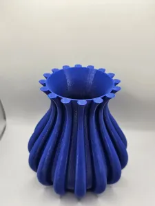 Vase with Circle Edge Pattern