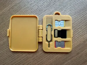Nano SIM and micro SD travel holder